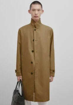 Massimo Dutti Studio And Microfibre - Trenchcoat - Camel