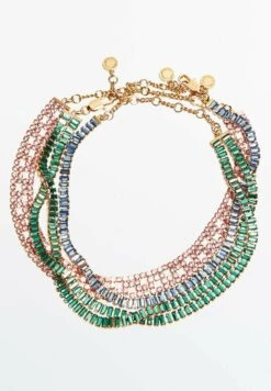 Massimo Dutti Studio - Triple Rhinestone - Necklace - Gold Coloured -Massimo Dutti Shop d8bde844af4b4265a8d7ec8522079bc0