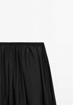 Massimo Dutti LONG FLARED WITH GATHERED DETAIL - Maxi Skirt - Black -Massimo Dutti Shop d8c09cfc287d402e8301df8f2c7ef92f