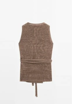 Massimo Dutti CROSSOVER V-NECK - Top - Brown 18 Massimo Dutti CROSSOVER V-NECK - Top - Brown -Massimo Dutti Shop d8f6a13b21944699b5e84a87098d787d