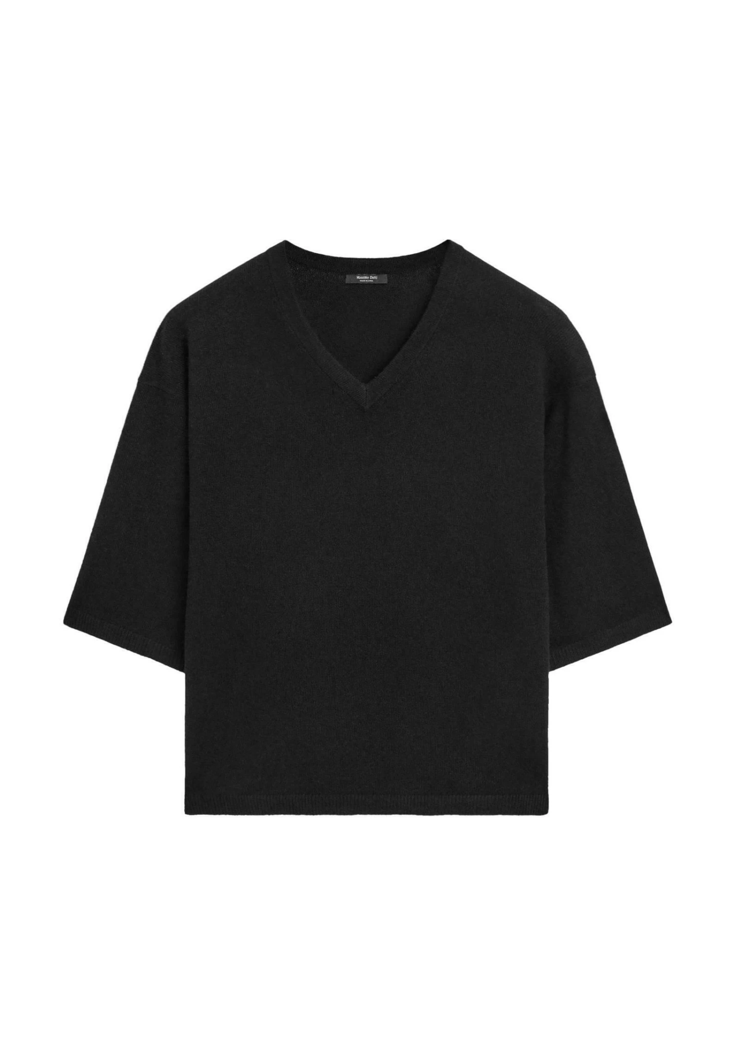 Massimo Dutti WIDE V-NECK - Jumper - White 12 Massimo Dutti WIDE V-NECK - Jumper - White - Image 10