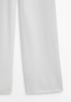 Massimo Dutti Textured - Trousers - White -Massimo Dutti Shop d9cc06b56a744862a7b8c074281eac62