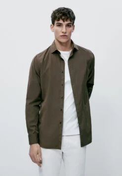 Massimo Dutti Slim Fit - Shirt - Mottled Brown 19 Massimo Dutti Slim Fit - Shirt - Mottled Brown -Massimo Dutti Shop d9def947039642bf897c11c5330ac62f