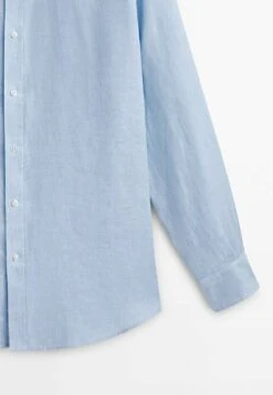 Massimo Dutti Regular Fit Textured Oxford - Formal Shirt - Light Blue 21 Massimo Dutti Regular Fit Textured Oxford - Formal Shirt - Light Blue -Massimo Dutti Shop da0580cef8b9444287f5059b192803a4