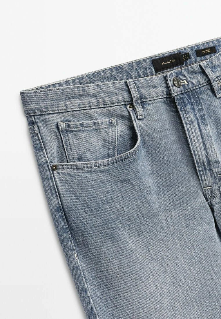 Massimo Dutti Bleached - Slim Fit Jeans - Blue 10 Massimo Dutti Bleached - Slim Fit Jeans - Blue - Image 8