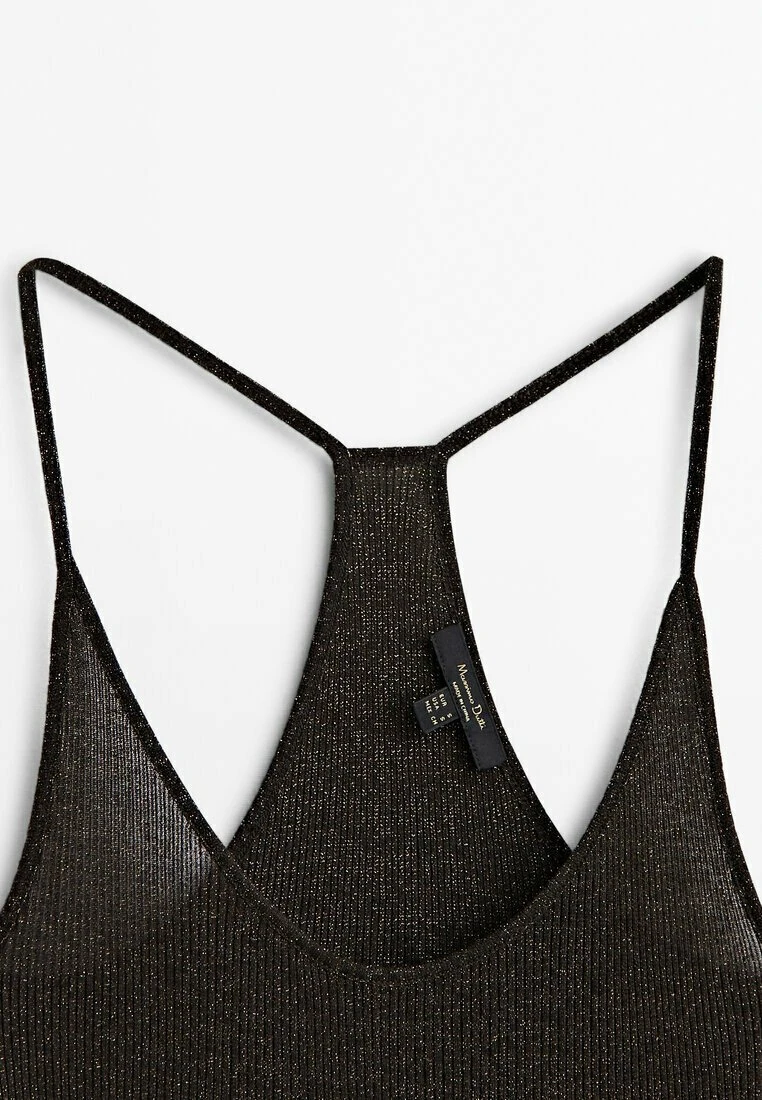 Massimo Dutti Strappy Shiny - Top - Brown 11 Massimo Dutti Strappy Shiny - Top - Brown - Image 9