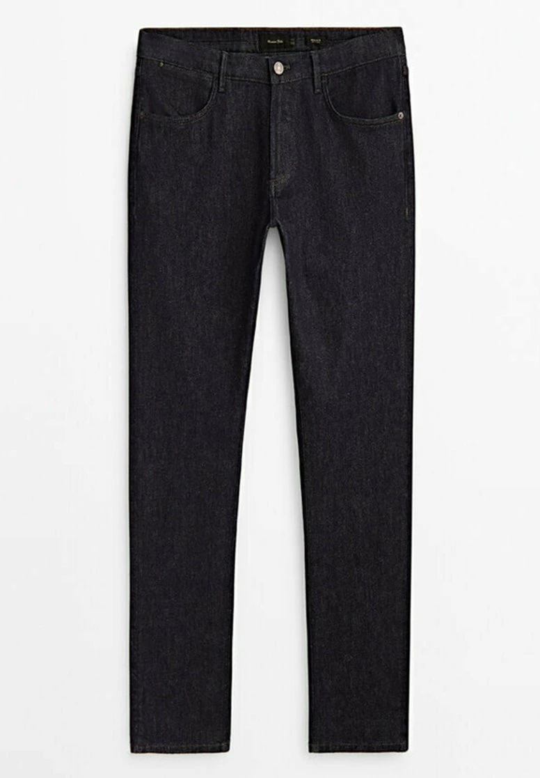Massimo Dutti Regular Fit - Straight Leg Jeans - Dark Blue 8 Massimo Dutti Regular Fit - Straight Leg Jeans - Dark Blue - Image 6