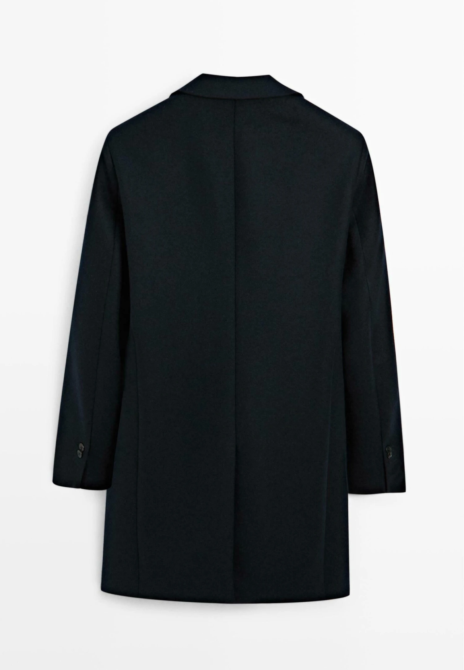 Massimo Dutti LONG WITH LAPEL COLLAR - Classic Coat - Dark Blue 8 Massimo Dutti LONG WITH LAPEL COLLAR - Classic Coat - Dark Blue - Image 6