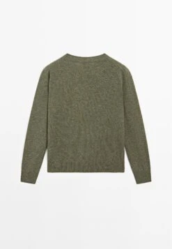 Massimo Dutti CREW NECK CASHMERE WITH LONG SLEEVES - Jumper - Green 17 Massimo Dutti CREW NECK CASHMERE WITH LONG SLEEVES - Jumper - Green -Massimo Dutti Shop da926c056da242bda314a35abd16a573
