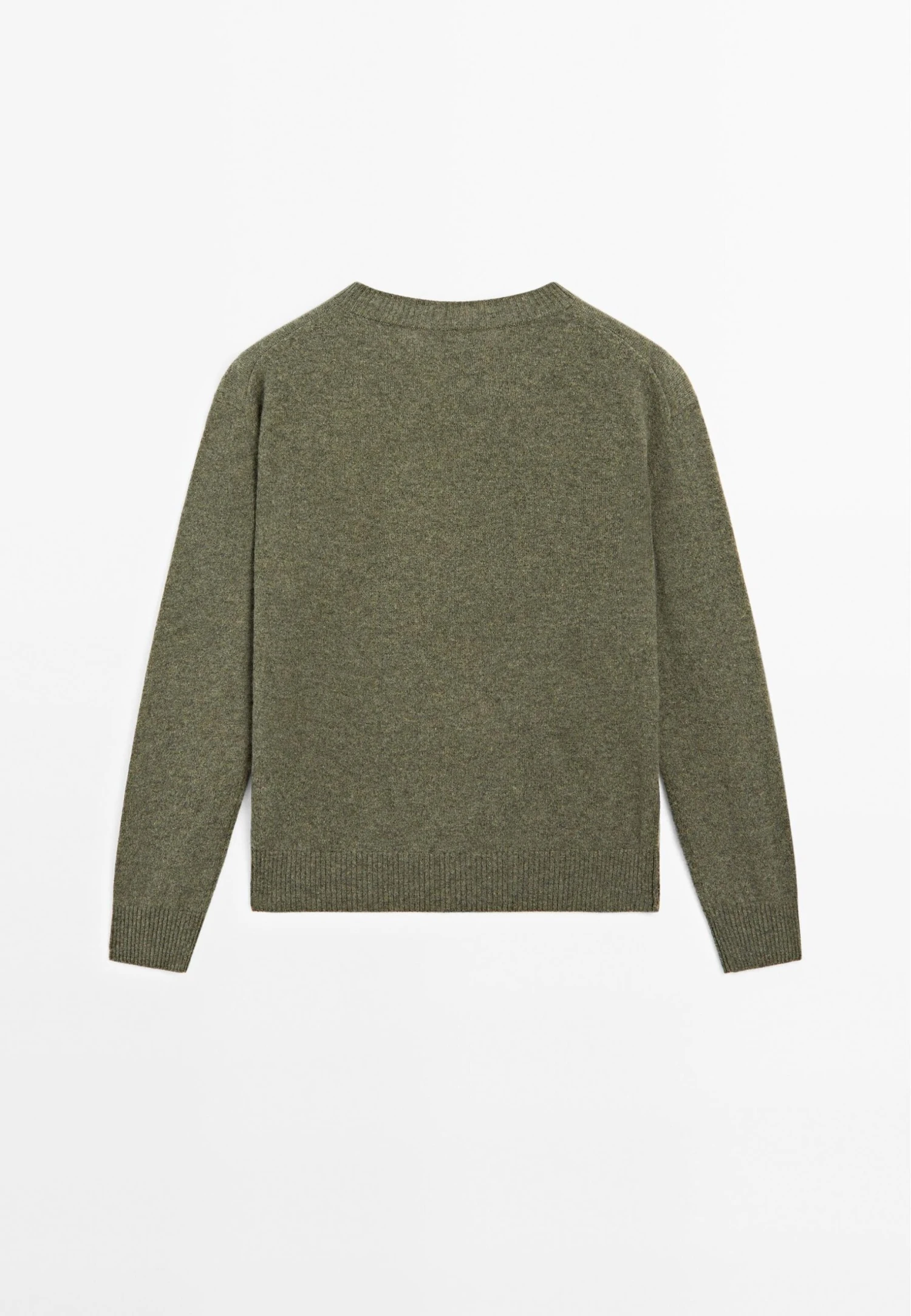 Massimo Dutti CREW NECK CASHMERE WITH LONG SLEEVES - Jumper - Green 6 Massimo Dutti CREW NECK CASHMERE WITH LONG SLEEVES - Jumper - Green - Image 4