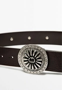 Massimo Dutti BOHO APPLIQUE - Belt - Dark Brown -Massimo Dutti Shop dac58c383d74432da59543f90ceeba29