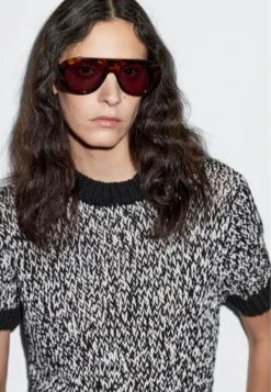 Massimo Dutti SHORT SLEEVE WITH CREW NECK - Jumper - Black -Massimo Dutti Shop dafabb6dadd14af692c4c66e0f84e986