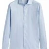 Massimo Dutti Easy Iron Micro Check Slim Fit - Formal Shirt - Light Blue -Massimo Dutti Shop db1533c6ce9a476ba61ebefd578fefad
