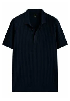 Massimo Dutti Vertical Textured - Polo Shirt - Blue -Massimo Dutti Shop db1bfb8e84be4cd6a533622361b8c1d1