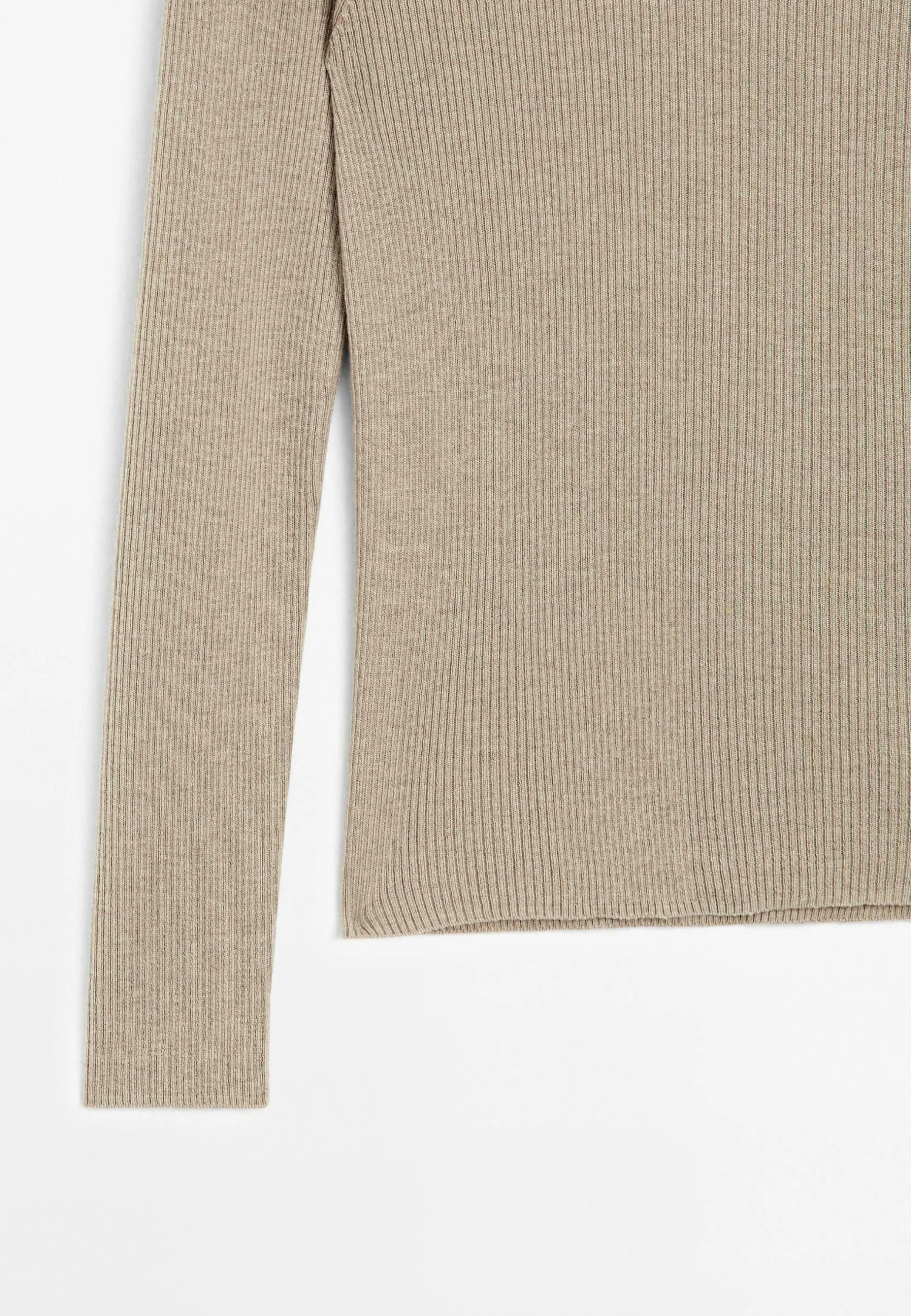 Massimo Dutti RIBBED CREW NECK - Jumper - LIGHT BROWN 12 Massimo Dutti RIBBED CREW NECK - Jumper - LIGHT BROWN - Image 10