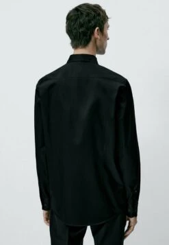 Massimo Dutti Textured - Formal Shirt - Black -Massimo Dutti Shop db24376b39c346ea82eff32a2cd78bcc