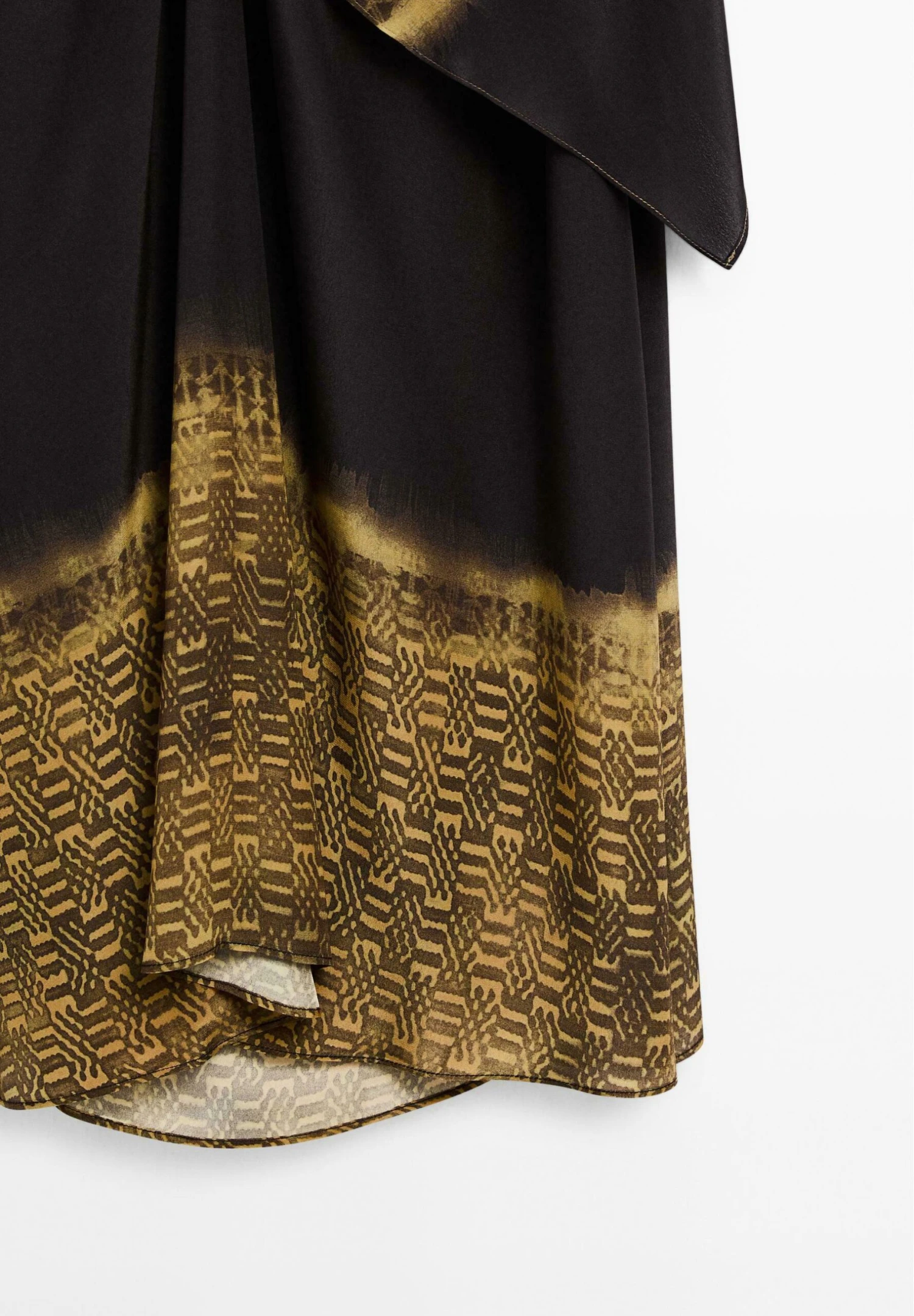 Massimo Dutti PRINTED HALTER-NECK MIDI - Maxi Dress - Mottled Green 9 Massimo Dutti PRINTED HALTER-NECK MIDI - Maxi Dress - Mottled Green - Image 7