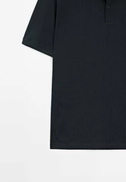 Massimo Dutti MICRO TEXTURED PIQUÉ POLO NECK - Polo Shirt - Dark Blue -Massimo Dutti Shop dbb2cd8270c143df8284aeffaf61a518