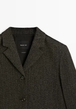 Massimo Dutti HERRINGBONE - Blazer - Dark Brown -Massimo Dutti Shop dbd79607b024423780cbb59dba783cfc