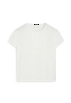 Massimo Dutti FLOWING SHORT SLEEVE WITH CREW NECK - Basic T-shirt - White 17 Massimo Dutti FLOWING SHORT SLEEVE WITH CREW NECK - Basic T-shirt - White -Massimo Dutti Shop dc60ef3b7ff940e9b144c5b71c080ce7