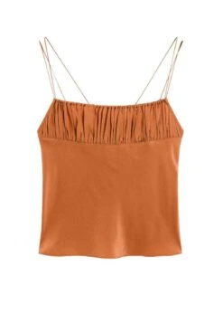 Massimo Dutti STRAPPY FLOWING WITH DRAPED DETAIL - Top - Orange 13 Massimo Dutti STRAPPY FLOWING WITH DRAPED DETAIL - Top - Orange -Massimo Dutti Shop dc66de5607104f8cacffe475574f0325