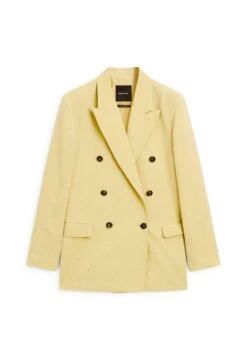 Massimo Dutti DOUBLE-BREASTED WITH FLAP POCKETS - Blazer - Mustard Yellow -Massimo Dutti Shop dc6c0ea962db422a829a43522be9b8ab