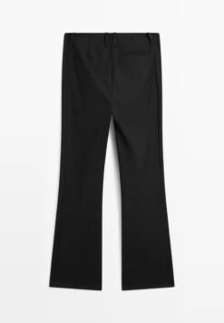 Massimo Dutti FLARE FIT - Trousers - Black -Massimo Dutti Shop dc8a58068b5f47a0b982d4b0628488ec