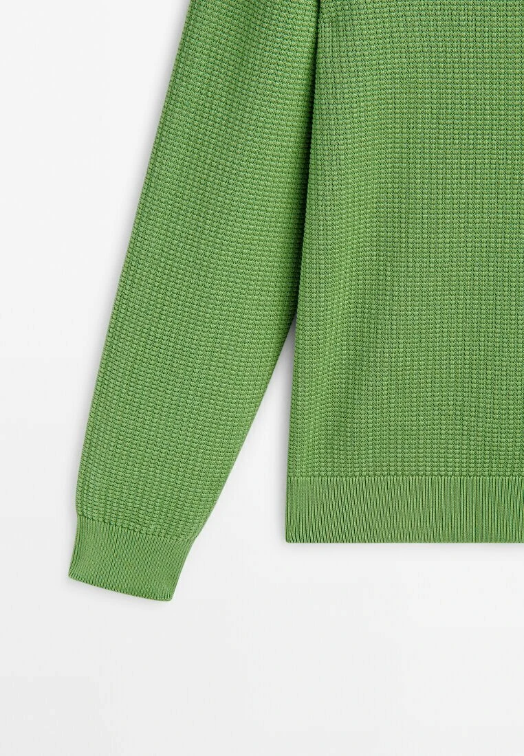 Massimo Dutti Textured - Jumper - Green 12 Massimo Dutti Textured - Jumper - Green - Image 10