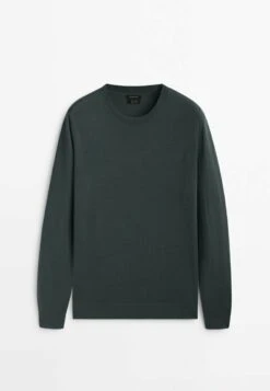 Massimo Dutti Crew Neck - Sweatshirt - Mottled Green -Massimo Dutti Shop dc9cc9f4012849cda3ac8def7535be63