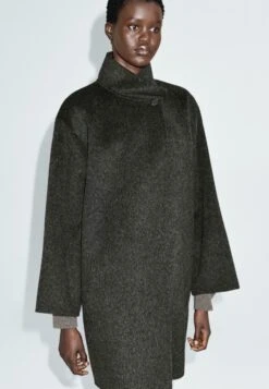 Massimo Dutti WITH HIGH NECK - Classic Coat - Grey