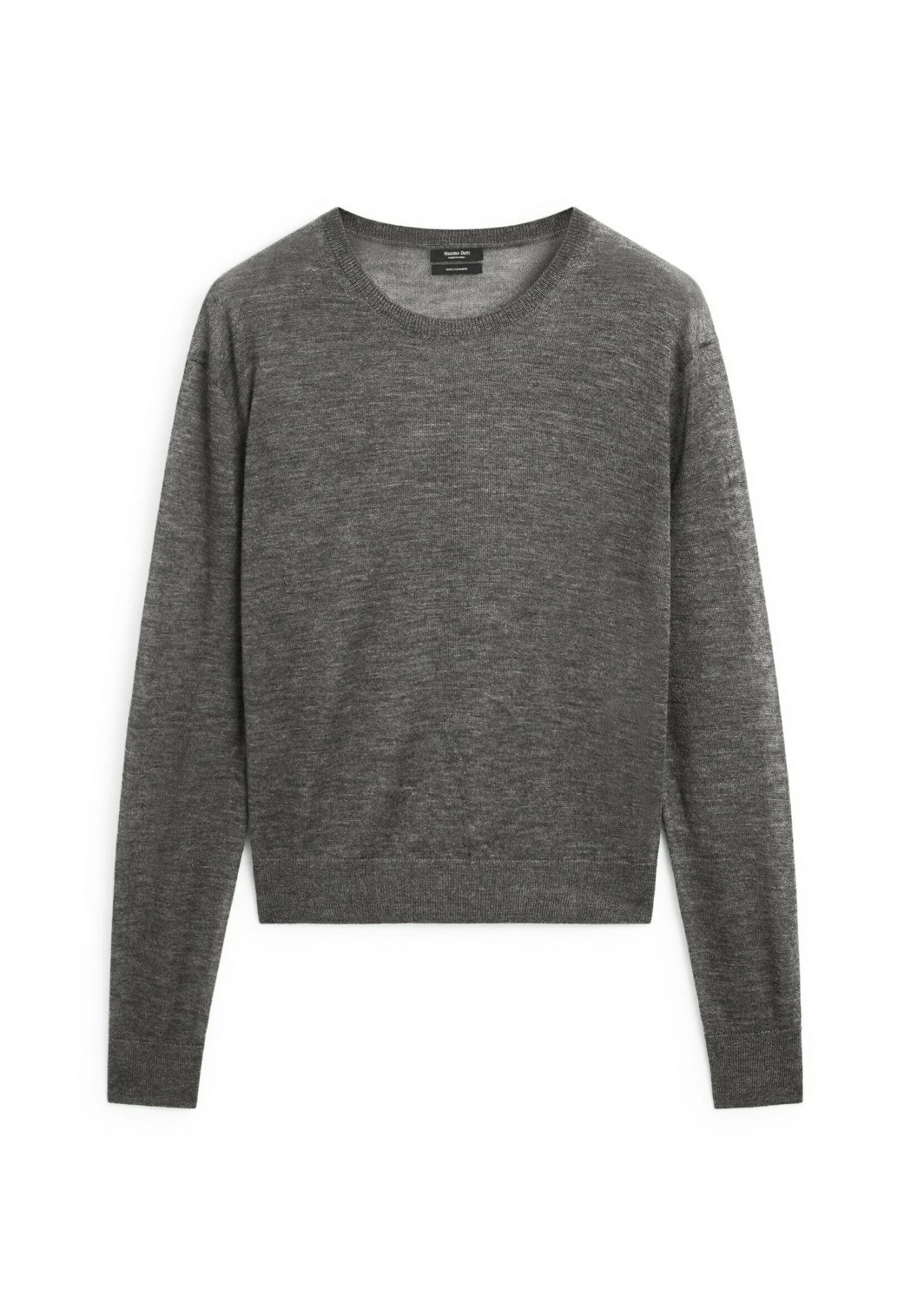 Massimo Dutti FINE SEMI-SHEER WITH CREW NECK - Jumper - Grey 7 Massimo Dutti FINE SEMI-SHEER WITH CREW NECK - Jumper - Grey - Image 5