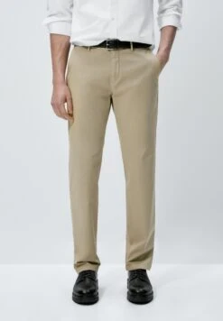 Massimo Dutti Regular Fit - Chinos - Beige
