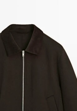 Massimo Dutti ZIPPED DOUBLE CORDUROY COLLAR - Light Jacket - Brown 18 Massimo Dutti ZIPPED DOUBLE CORDUROY COLLAR - Light Jacket - Brown -Massimo Dutti Shop dcfcea72f95e45d6a1ed3c776bf22351