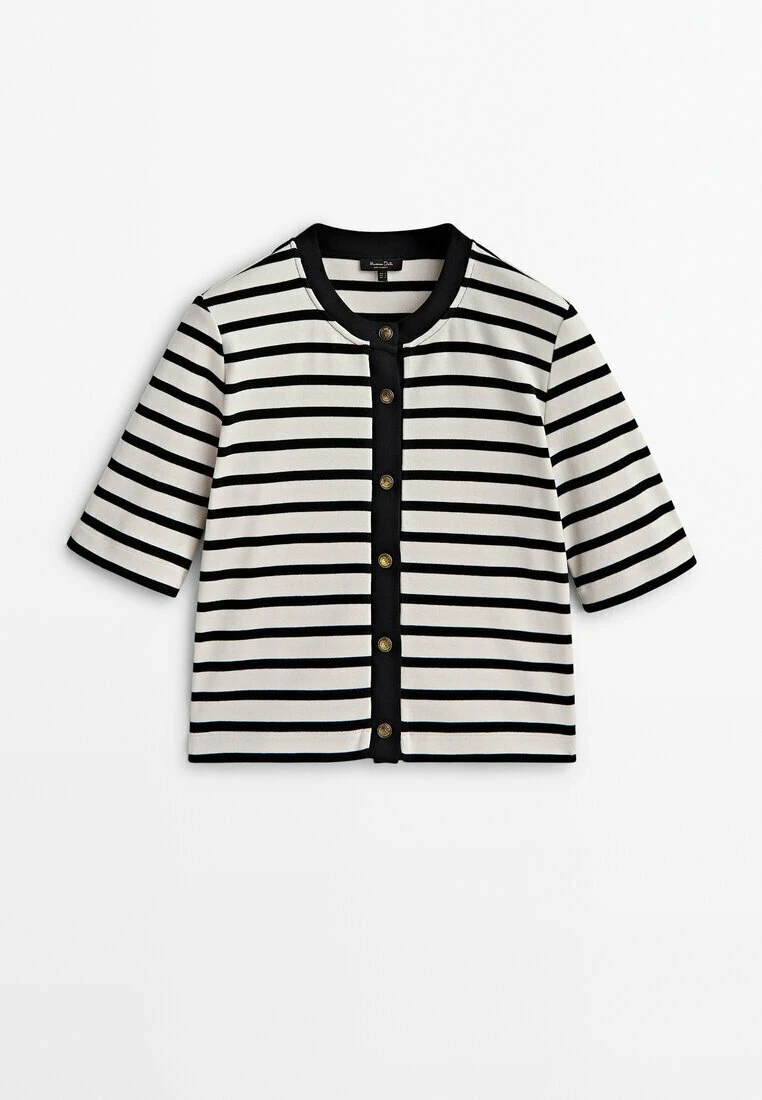 Massimo Dutti Striped With Buttons - Cardigan 12 Massimo Dutti Striped With Buttons - Cardigan - Image 10