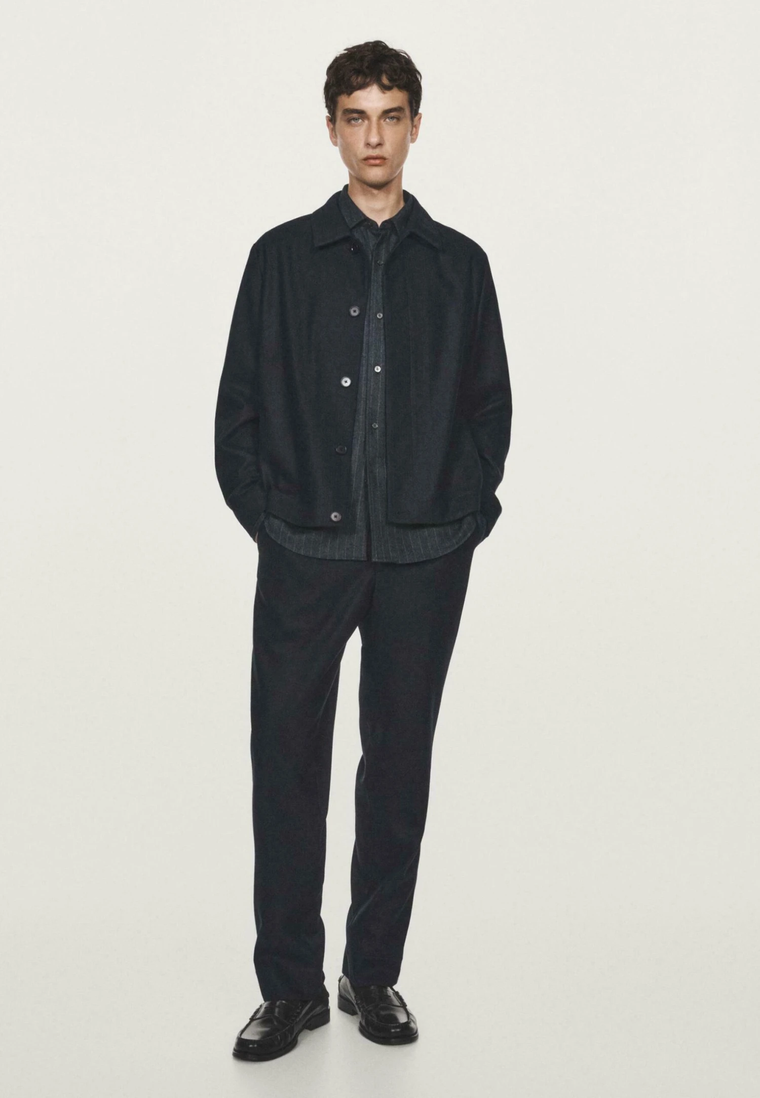 Massimo Dutti Summer Jacket - Dark Blue 7 Massimo Dutti Summer Jacket - Dark Blue - Image 5