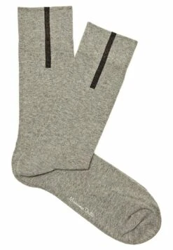 Massimo Dutti Long With Contrast Stripe - Socks - Light Grey