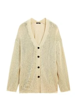 Massimo Dutti OVERSIZE FINE WITH BUTTONS - Cardigan - Yellow -Massimo Dutti Shop dd5045b36cba4e169a7ac935ef058fc7