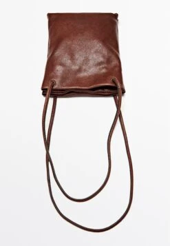 Massimo Dutti SHOULDER - Cross Body Bag - Dark Brown -Massimo Dutti Shop dd640ea667aa49c88a59518ad5111127