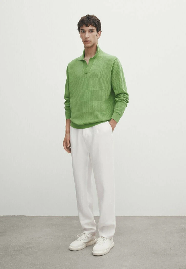 Massimo Dutti Textured - Jumper - Green 4 Massimo Dutti Textured - Jumper - Green - Image 2