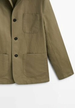 Massimo Dutti And Blend Twill- Summer Jacket - Beige -Massimo Dutti Shop ddc5502d251446b782955cb5a21100bd