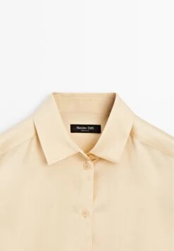 Massimo Dutti FLOWING SATIN LONG SLEEVE - Button-down Blouse - Yellow 27 Massimo Dutti FLOWING SATIN LONG SLEEVE - Button-down Blouse - Yellow -Massimo Dutti Shop ddd63e9e7a5349749ff522b6eba36d51