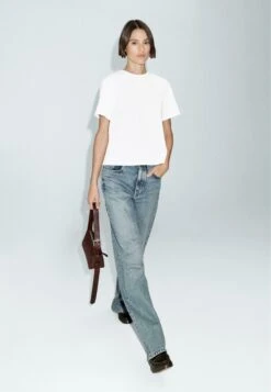 Massimo Dutti SHORT SLEEVE - Basic T-shirt - White -Massimo Dutti Shop ddd658ca170f4e03b3d3b56a3c35550e