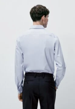 Massimo Dutti Regular Fit With Double Cuffs - Formal Shirt - Light Blue -Massimo Dutti Shop de0ffcefed324a85844104d57ee22981