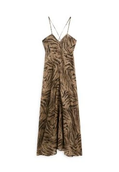 Massimo Dutti LONG ANIMAL PRINT - Maxi Dress - Mottled Dark Brown -Massimo Dutti Shop de303835e1304eddb97c2aa49b7e2963