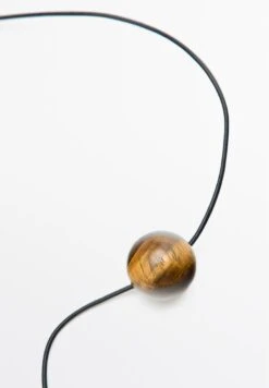 Massimo Dutti NATURAL STONE - Necklace - Dark Brown -Massimo Dutti Shop de39f3ab35554488b8fde65b02b6c812