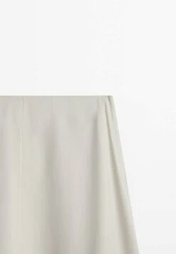 Massimo Dutti Flared With Topstitching Detail- A-Line Skirt - Beige 20 Massimo Dutti Flared With Topstitching Detail- A-Line Skirt - Beige -Massimo Dutti Shop de4201260dc44061adac1848fd8a4a62