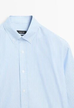 Massimo Dutti OXFORD GARMENT - Shirt - Blue -Massimo Dutti Shop de50e04788cd4c6fadf95776714c4015
