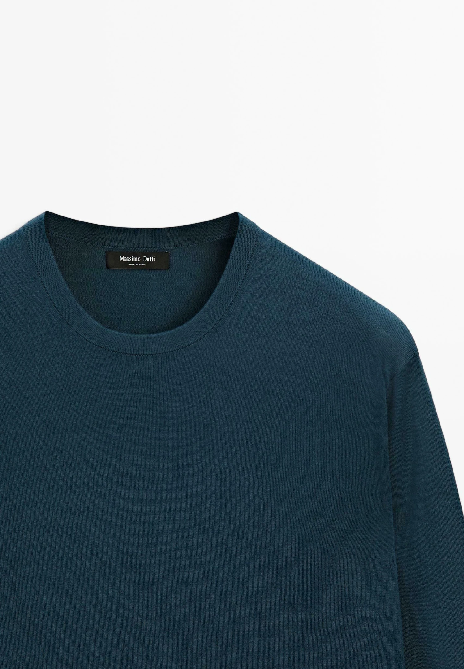 Massimo Dutti LONG SLEEVE CREW NECK - Jumper - Dark Blue 9 Massimo Dutti LONG SLEEVE CREW NECK - Jumper - Dark Blue - Image 7