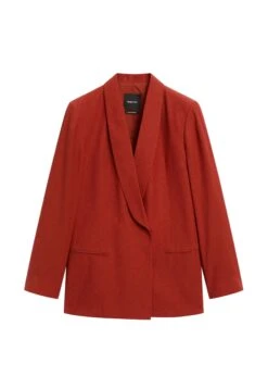 Massimo Dutti SHAWL COLLAR - Blazer - Mottled Red -Massimo Dutti Shop de97487f2cf7496793deb04f7a9956ce