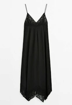 Massimo Dutti Slip With Crochet Detail - Maxi Dress - Black 19 Massimo Dutti Slip With Crochet Detail - Maxi Dress - Black -Massimo Dutti Shop deb0aaa9d425402788ff4f45dc876679
